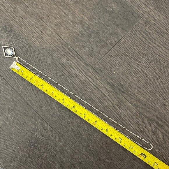 Vintage Classic Silver tone Faux Cameo Necklace - Picture 3 of 6